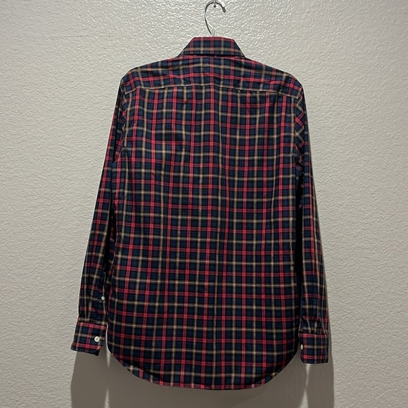 Banana Republic Shirt Mens Small Non Iron Tailored Slim Tartan Plaid Button Down - Picture 7 of 7